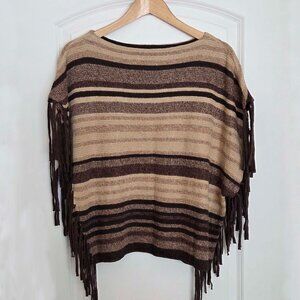 Ralph Lauren Denim&Supply Sweater Vest-S/M Southwestern-Fringe-Boho